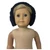 Black Fuzzy Ear Muffs for 18 Inch Girl Dolls | Flexible Winter Doll Accessory