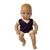 Purple Bathing Suit, Cover-Up & Beach Bag Set for 15 Inch Baby Dolls
