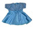 Minor Flaw Sale – Blue Faux Silk Party Dress for 14-15 Inch Baby Dolls | Fits Bitty Baby and Similar Dolls  