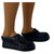 Black Business Casual Shoes for 12 Inch Male Dolls