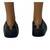 Black Business Casual Shoes for 12 Inch Male Dolls