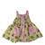 Bunny Print Sundress for 18 Inch Girl Dolls with Pink Gingham Trim & Pockets