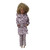 Lavender Floral Pajamas and Bathrobe for 11.5 Inch Fashion Dolls