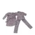 Lavender Floral Pajamas and Bathrobe for 11.5 Inch Fashion Dolls