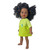 Lime Green Floral Short Dress for 18 Inch Girl Dolls