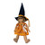 Orange Spider Web Halloween Dress with Witch Hat for 18 Inch Dolls