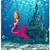 Magenta Mermaid & Swimsuit Outfit with Crown for 18 Inch Girl Dolls