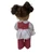 Red and White 2-Piece Dress and Pants Outfit for 14 Inch Baby Dolls