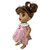 Fancy Pink & Gold Dress for 12 Inch Baby Alive and Little Baby Dolls