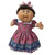 Long Geometric Print Dress for Newborn & Preemie Cabbage Patch Kid Dolls 