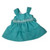 Turquoise Ruffle Dress for Newborn & Preemie Cabbage Patch Kid Dolls