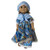 Colonial 3 Piece Paisley Dress Outfit for 18 Inch Girl Dolls