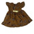 Brown Colonial Floral Dress for 18 Inch Girl Dolls