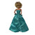 Turquoise Glitter Scroll Formal Gown for 11.5 Inch Fashion Dolls