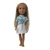 Light Blue Glitter Blouse & Gray Skirt Outfit for Wellie Wisher & 14.5 Inch Girl Dolls