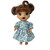 Blue & Green Floral Dress for 12 Inch Baby Alive and Little Baby Dolls