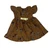 Brown Floral Dress for Newborn and Preemie Cabbage Patch Kid Dolls
