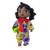 14 Inch Baby Doll Clown Costume with Treat Bucket