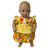 Bright Yellow Floral Ruffle Dress for 15 Inch Baby Dolls