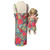 Matching Girl Size 8 & 18 Inch Doll Sundress Set – Red Floral Dress with White Bow
