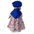 Pink Floral Colonial Dress with Shawl and Bonnet for 18 Inch Girl Dolls