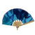 Handmade Blue Batik Doll Fan – Bamboo Doll Accessory