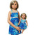 Matching Girl Size 12 & 18 Inch Doll Blue Sundresses – Handmade Dress Set