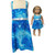 Matching Girl Size 12 & 18 Inch Doll Blue Sundresses – Handmade Dress Set