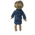 Blue & Black Tweed Coat with Headband for 18 Inch Girl Dolls  