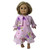 Matching Girl Size 7 & 18 Inch Doll Lavender Floral Chiffon Dresses with Jackets – Handmade