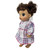 Pink Purple Stripe Dress for 14 Inch Baby Alive Doll Clothes, Little Baby Doll Dress, Long Sleeve Baby Doll Outfit