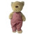 Red Gingham Overalls for 15 Inch Stuffed Animals