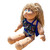 Get your doll ready for sunny days at the beach or pool with this stylish one-piece bathing suit designed for 15–16 inch Cabbage Patch Kid dolls.
