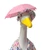 Floral Raincoat with Matching Hat & Pink Umbrella for 23 Inch Porch Goose