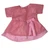 Pink Faux Silk & Lace Dress for 15 Inch Cabbage Patch Kid Dolls