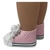 Pink Dot Sneakers for 18 Inch Girl Dolls – White Lace-Up Doll Tennis Shoes
