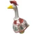 Christmas Porch Goose Outfit for 23 Inch Goose – Holiday Dress with Red Velveteen Hat