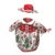 Christmas Porch Goose Outfit for 23 Inch Goose – Holiday Dress with Red Velveteen Hat