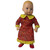 Red & Yellow Calico School Dress with Shoes for 15 Inch Baby Dolls – Fits Bitty Baby