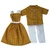 Matching Yellow Plaid Dress & Shirt with Pants for Barbie and Ken Dolls