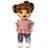 Mauve Ruffle Blouse & Colorful Textured Pants Outfit for 12 Inch Baby Alive Dolls