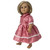 Dusty Pink Glitter Party Dress for 18 Inch Girl Dolls – Lace Trimmed Dress Fits American Girl, Our Generation & My Life Dolls