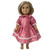 Dusty Pink Glitter Party Dress for 18 Inch Girl Dolls – Lace Trimmed Dress Fits American Girl, Our Generation & My Life Dolls