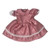 Dusty Pink Glitter Party Dress for 18 Inch Girl Dolls – Lace Trimmed Dress Fits American Girl, Our Generation & My Life Dolls