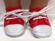 Doll Clothes Superstore Red Sneaker fits Bitty Baby Doll