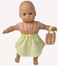 Doll Clothes Superstore Dress With Purse Fits 15-16 Inch Baby Dolls