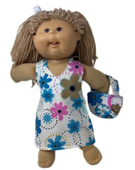 Doll Clothes Supertore Beach Dress With Purse Fits 15-16 Inch Baby And Cabbage Patch Kid Dolls