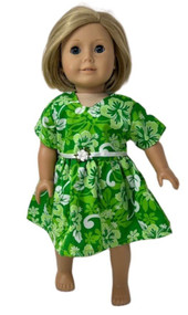 Doll Clothes Superstore Green Floral Dress Fits Our Generation American Girl And My Life Dolls