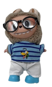 Doll Clothes Superstore Five-Piece Pluto-Inspired Outfit for 17.5 cm Labubu Dolls