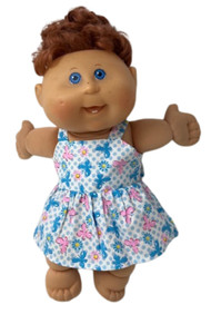 Doll Clothes Superstore Handmade Pink and Blue Butterfly Dress Fits Cabbage Patch Preemie and Newborn Dolls